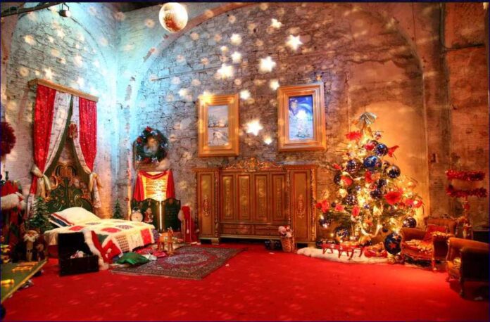 La casa di Babbo Natale castello Terme Tamarici visite a Natale