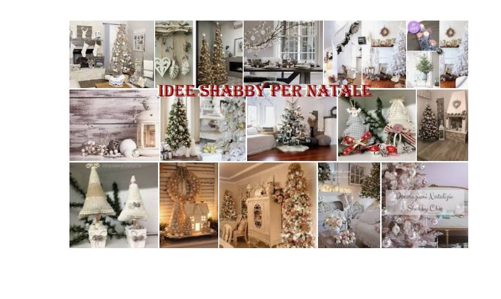 Idee Shabby per Natale: come arredare casa a Natale