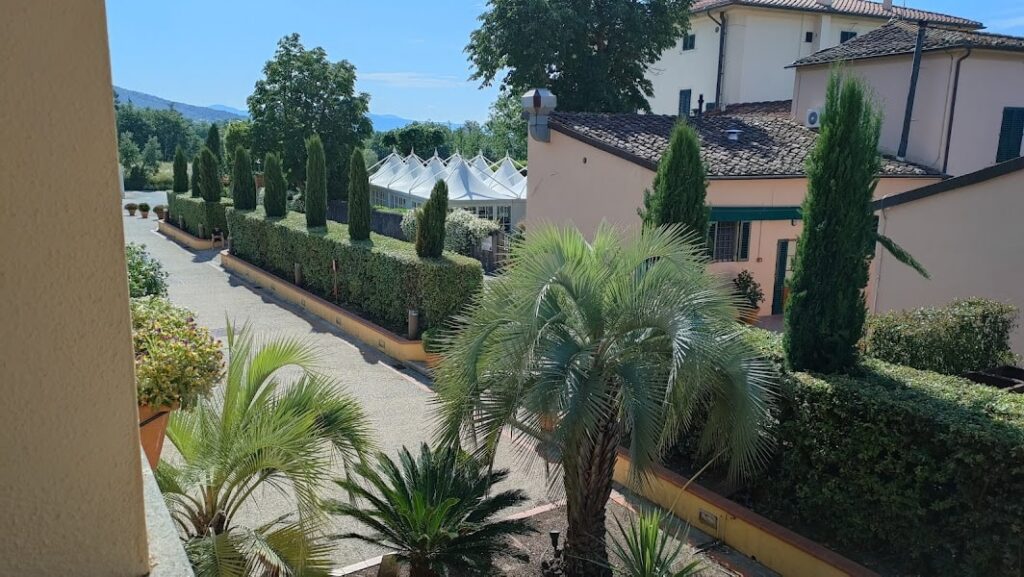 Vista parco hotel Villa Cappugi Pistoia