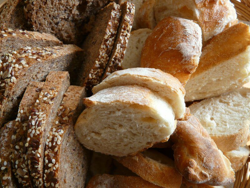 Pane bianco e pane integrale