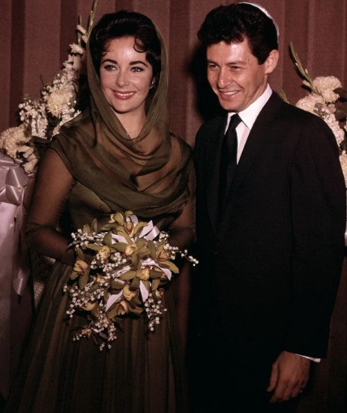 Matrimonio Liz Taylor abito verde scuro