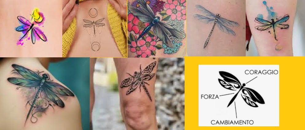 Disegni del tatuaggio libellula