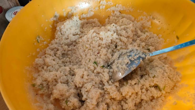 Couscous cotto con brodo