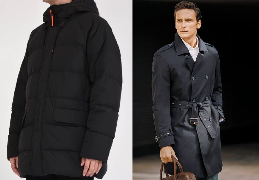 Parka e trench da uomo autunno inverno 2024 2025