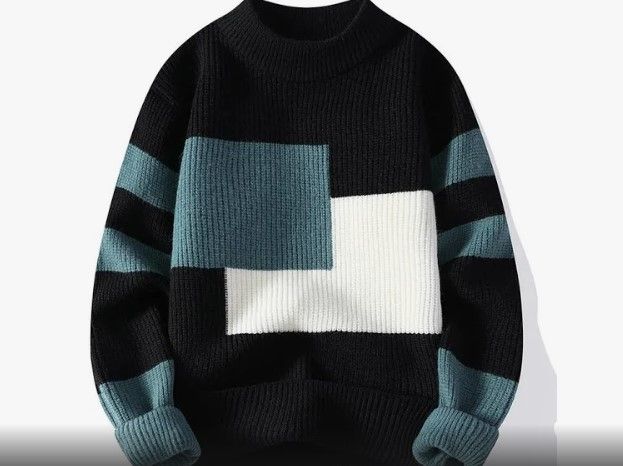 Maglione uomo a blocchi inverno 2024