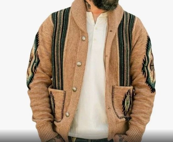 Maglione con bottoni cardigan uomo