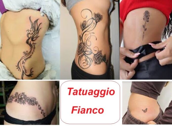 Tatuaggio sul fianco donna