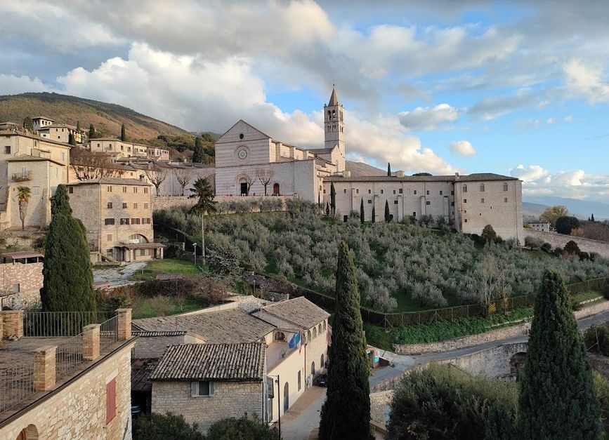 Assisi vista dalla terrazza residenza S. Crispino