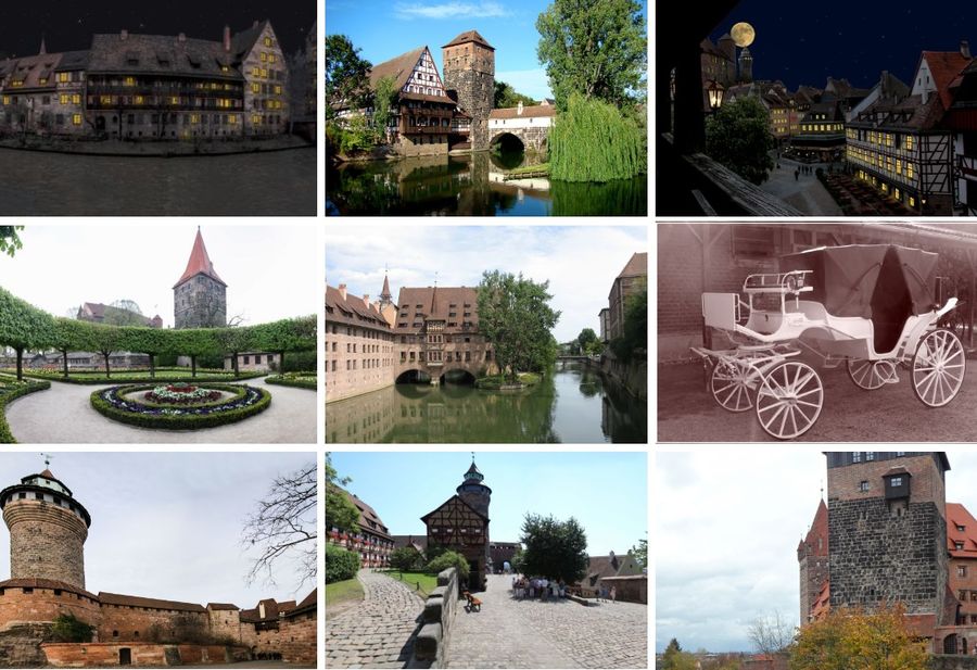 Norimberga foto del centro storico e castello