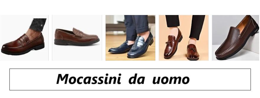 Mocassini da uomo scarpe trendy autunno inverno 2024 2025